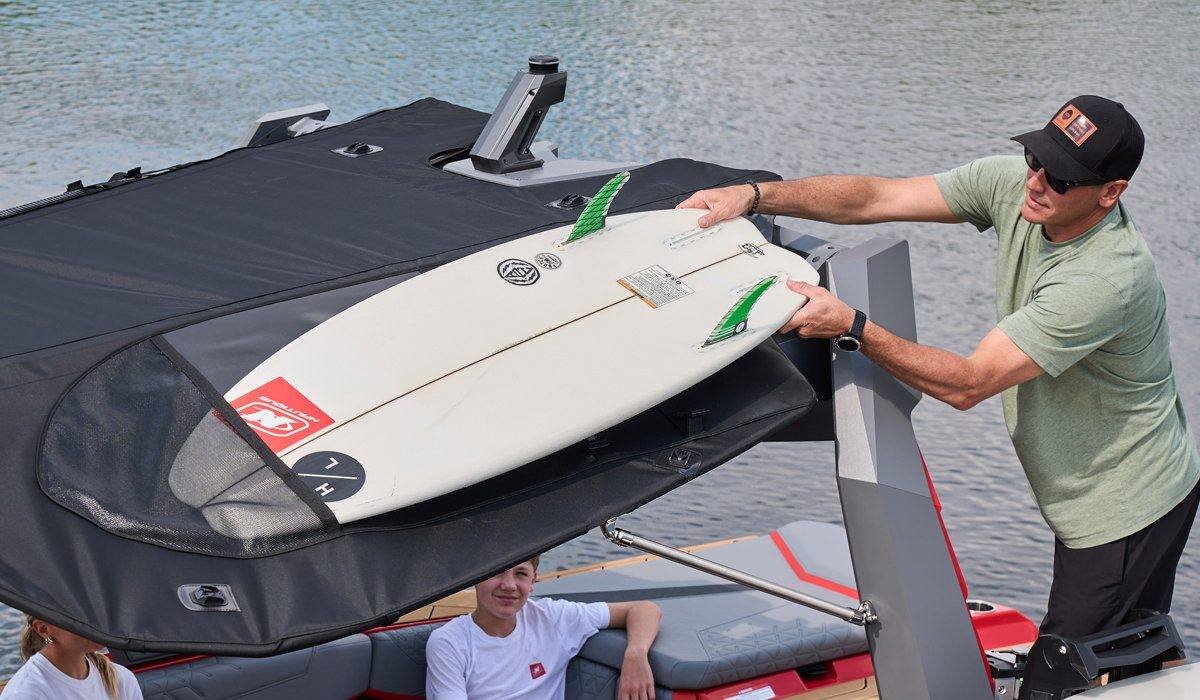 Bimini szörfdeszkatartó zsebekkel